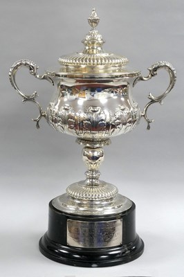 Lot 62 - A Large Edwardian Hallmarked Silver Twin...