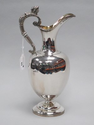 Lot 63 - A Victorian Hallmarked Silver Wine Ewer, John...