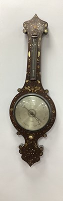 Lot 1331 - A Late XIX Century Banjo Barometer, the...