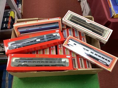 Lot 303 - Seventeen HO Gauge U.S.A Outline Boxed Coaches;...