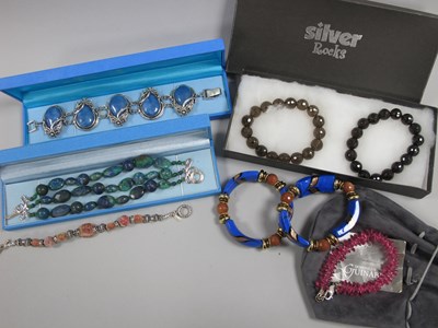 Lot 4 - Modern Bracelets, including Art Nouveau style...
