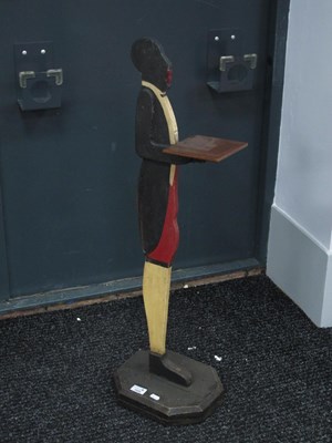 Lot 1525 - A Circa 1900 Floor Standing Painted Wooden...