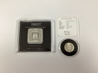 Lot 371 - 2019 CPM Coins 1oz Fine Silver Ingot, together...
