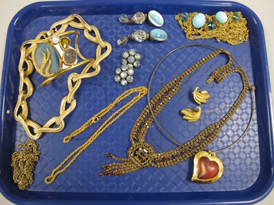 Lot 62 - YSL Heart Pendant, together with a gilt metal...