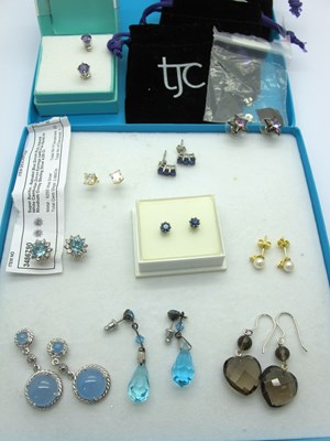 Lot 142 - "925" and Other Modern Earrings, including...