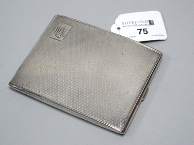 Lot 75 - A Hallmarked Silver Cigarette Case, CBros,...