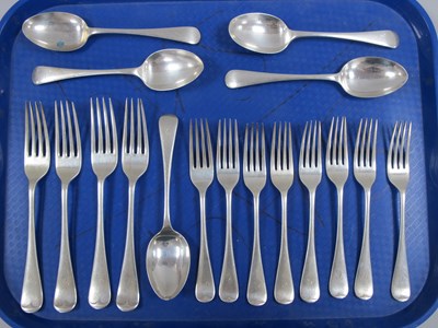 Lot 19 - A Matched Hallmarked Silver Part Canteen of...