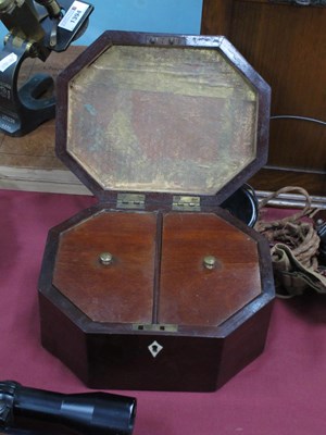 Lot 1392 - A Mid XIX Century Mahogany Inlaid Tea Caddy,...