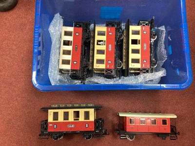 Lot 316 - Four L.G.B 'G' Gauge Four Wheel Second Class...