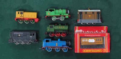 Lot 411 - Three Hornby "OO" Gauge/4mm Unboxed "Thomas"...