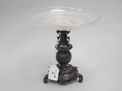 Lot 41 - A Victorian Hallmarked Silver and Glass...
