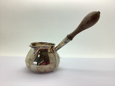 Lot 113 - A George II Hallmarked Silver Brandy Pan, John...