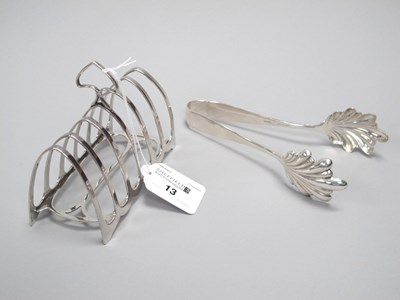 Lot 13 - A Hallmarked Silver Seven Bar Toast Rack,...