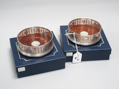 Lot 38 - A Pair of Modern Hallmarked Silver Bottle...