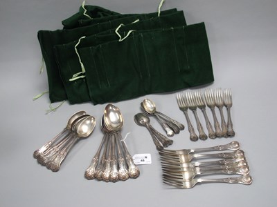 Lot 48 - A Victorian Hallmarked Silver Six Setting Part...