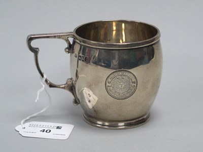 Lot 40 - A Hallmarked Silver Mug, Mappin & Webb, London...