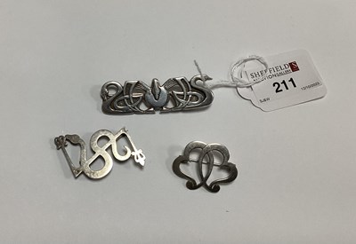 Lot 211 - A Stylish Shetland Scottish Hallmarked Silver...