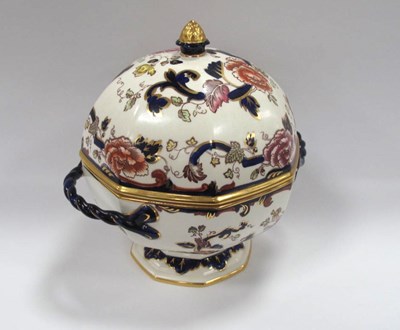 Lot 1035 - A Masons 'Blue Mandalay' Pattern Pumpkin...