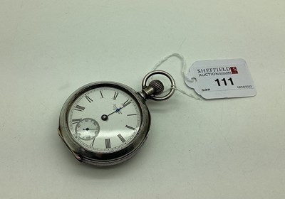 Lot 111 - American Waltham; An Openface Pocketwatch, the...