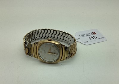 Lot 115 - Minster; A 9ct Gold Cased Gent's Wristwatch,...