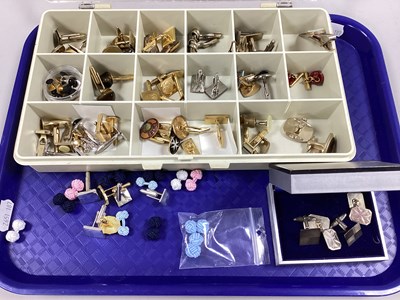 Lot 185 - A Pair of Hallmarked Silver Gent's Cufflinks,...