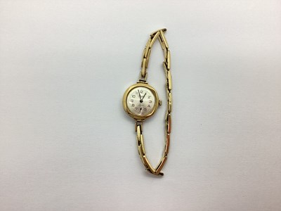 Lot 176 - Precista; A 9ct Gold Cased Wristwatch, the...
