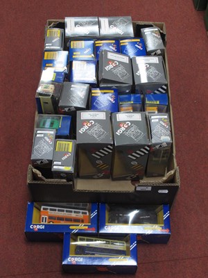 Lot 403 - Twenty Five Diecast Model Buses and Commercial...