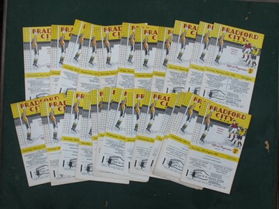 Lot 763 - Bradford City 1961-2 Home Programmes,...