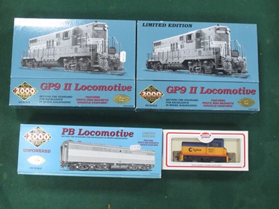 Lot 464 - Four "HO" Gauge Boxed U.S.A Untested Outline...