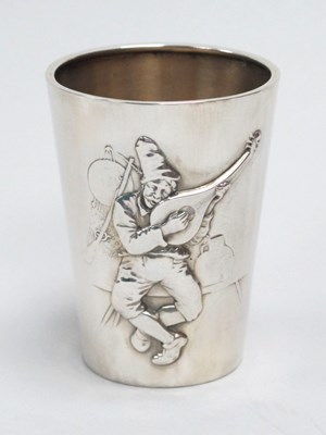 Lot 6 - A German Tumbler, stamped crescent and crown...