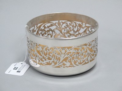 Lot 33 - A Decorative Hallmarked Silver Bottle Coaster,...