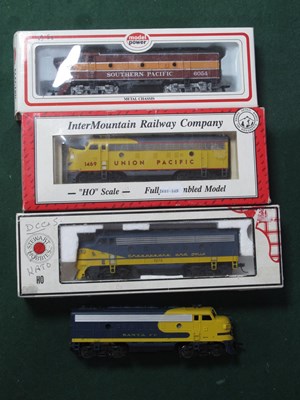 Lot 434 - Three "HO" Gauge U.S.A Outline F7 Diesel...