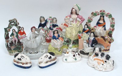 Lot 1079 - A Late XIX Century Staffordshire Pottery Spill...