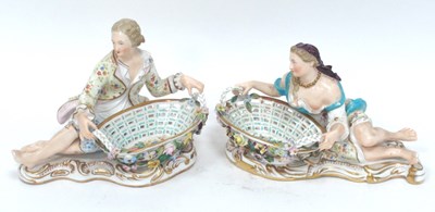Lot 1060 - A Pair of John Bevington Porcelain Pierced...