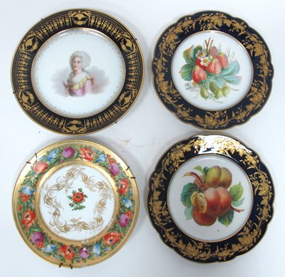Lot 1014 - An Early XX Century Porcelain Plate, the...