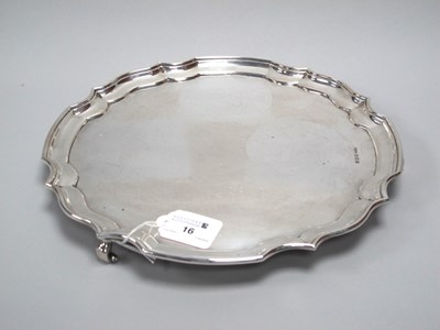 Lot 16 - A Hallmarked Silver Salver, H.F.& Co,...