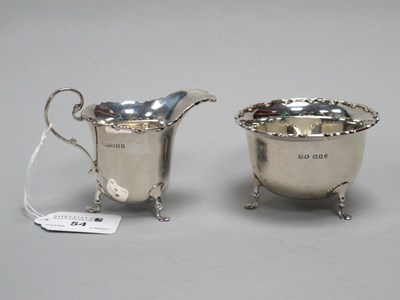 Lot 54 - A Hallmarked Silver Jug and Sugar Bowl, Reid &...