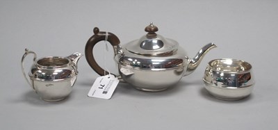 Lot 71 - A Hallmarked Silver Three Piece Bachelor's Tea...