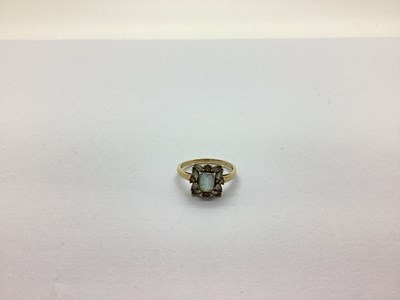 Lot 248 - A 9ct Gold Stone Set Dress Ring, the emerald...