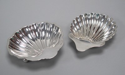 Lot 10A - A Hallmarked Silver Shell Butter Dish, HEB FEB,...