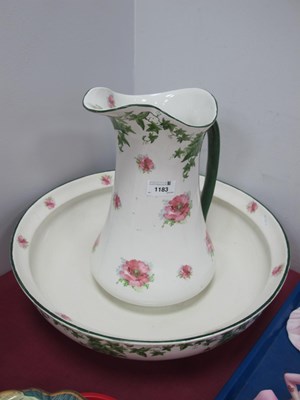 Lot 1183 - Maddock's Ivy Wash Jug and Bowl.