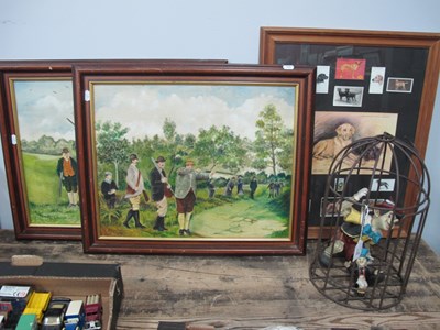 Lot 1137 - Figure of Pinnochio & Friend in Wirework Cage....