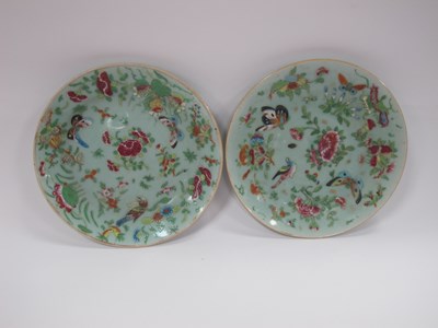 Lot 1347 - Oriental - Pair of XIX Century Chinese Celadon...