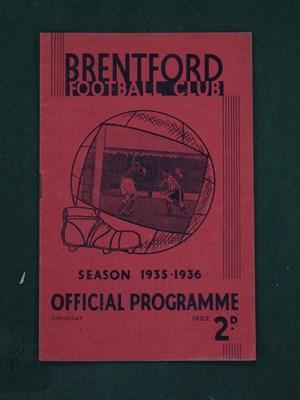 Lot 885 - 1935-6 Brentford v. Sheffield Wednesday...