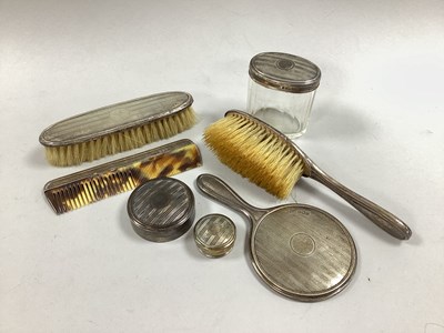 Lot 138 - Hallmarked Silver Mounted Part Vanity Set,...