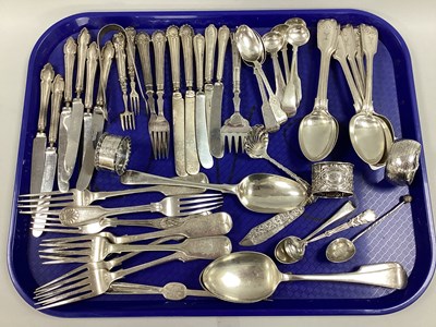 Lot 85 - A Set of Six Elkington & Co Plated Fiddle...
