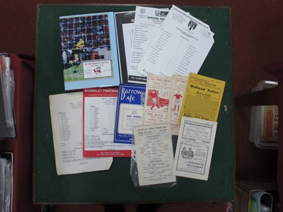 Lot 386 - Scunthorpe United Programmes, away at Barnsley...