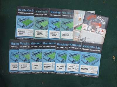 Lot 325 - Manchester City 1956-7 Programmes, including v....
