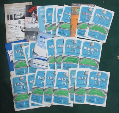 Lot 326 - Manchester City 1957-8 Programmes, including v....