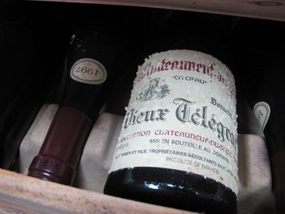 Lot 1440 - Wine - Vieux Telegraphe Chateauneuf-du-Pape...
